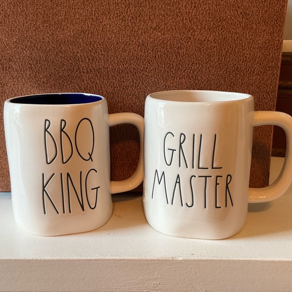Rae Dunn Other - White BBQ King and Grill Master Mug Set